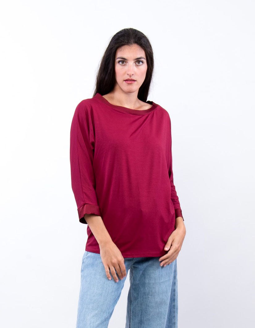 T shirt in viscosa
