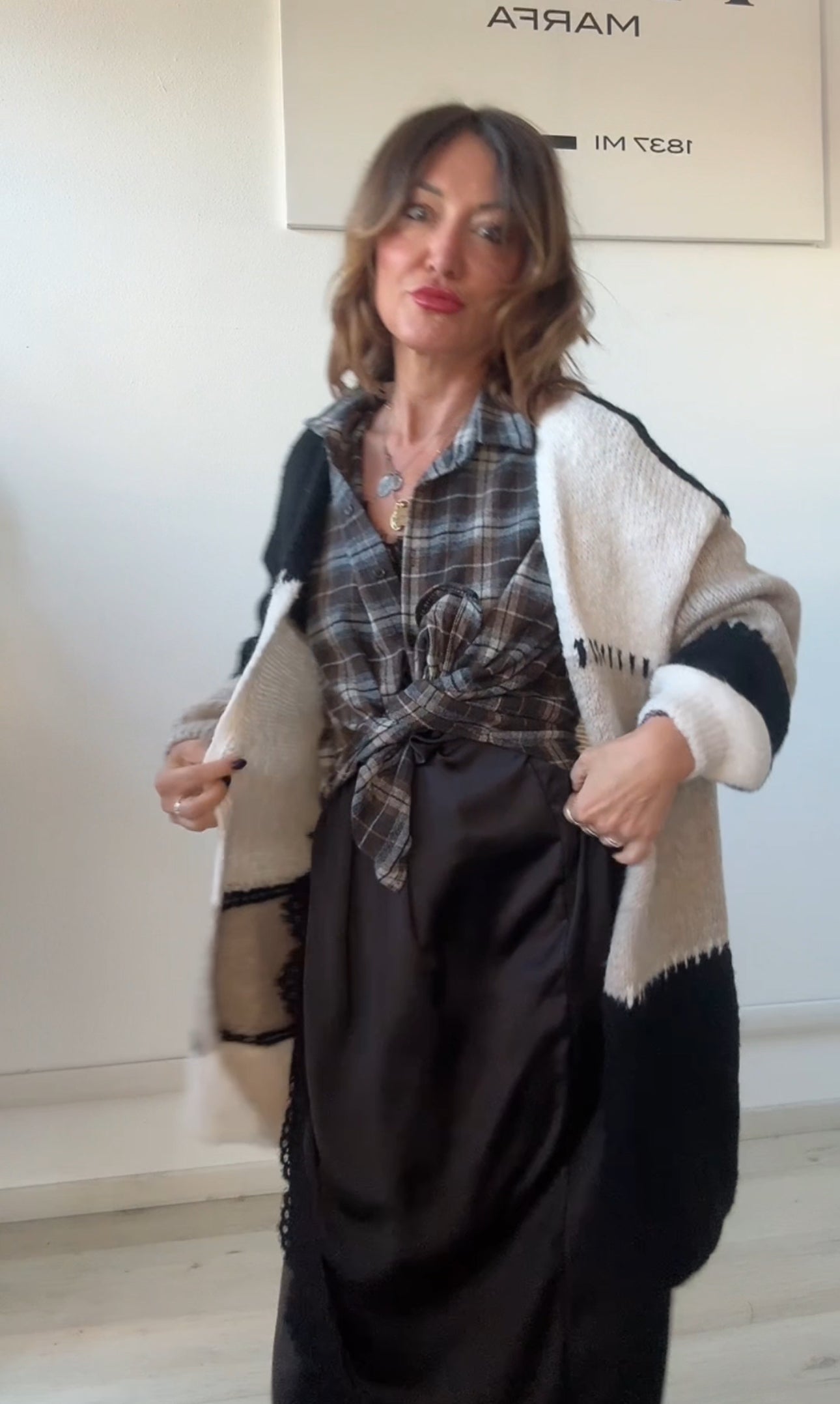 Cardigan in lana