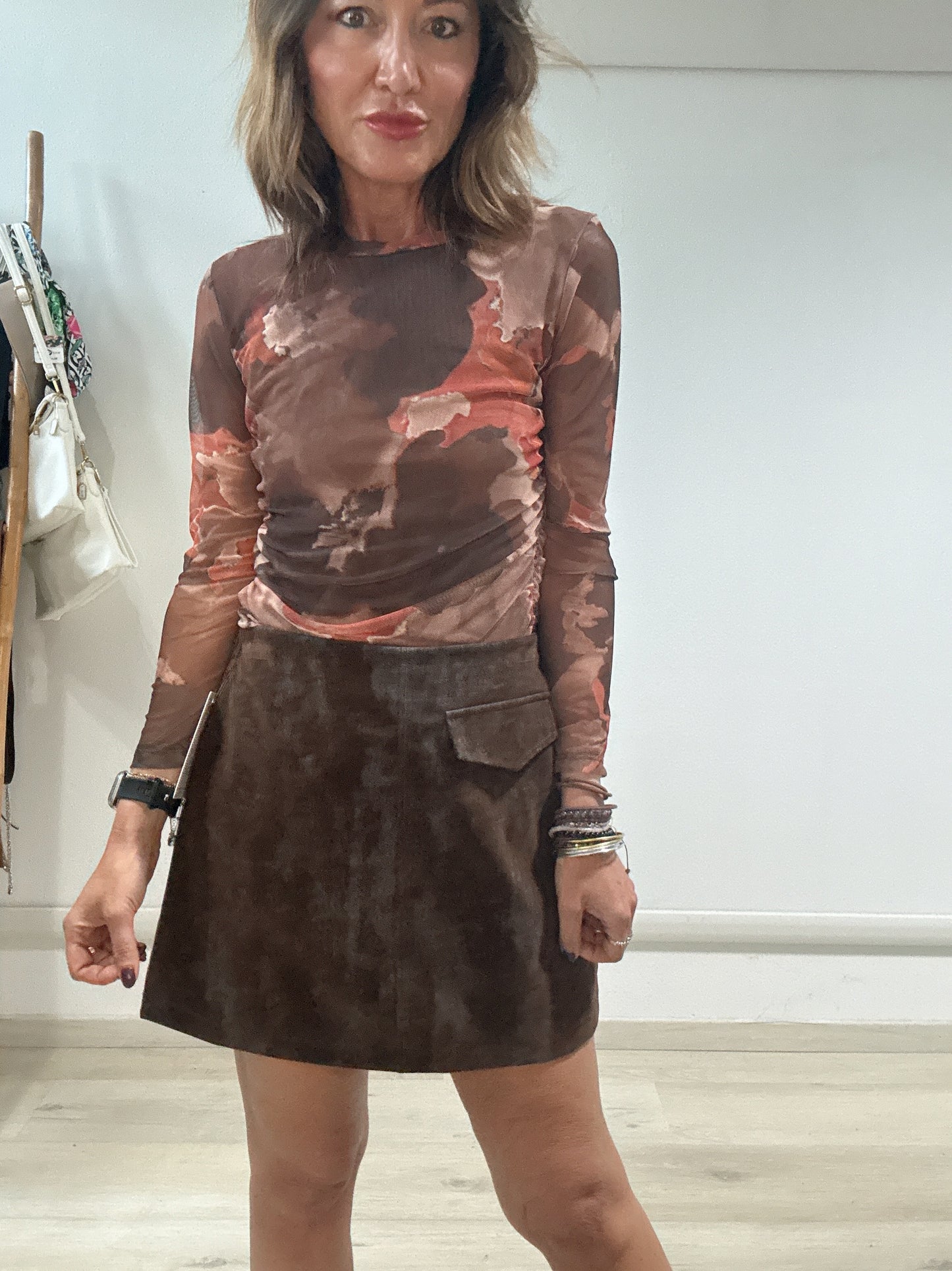 Top in tulle