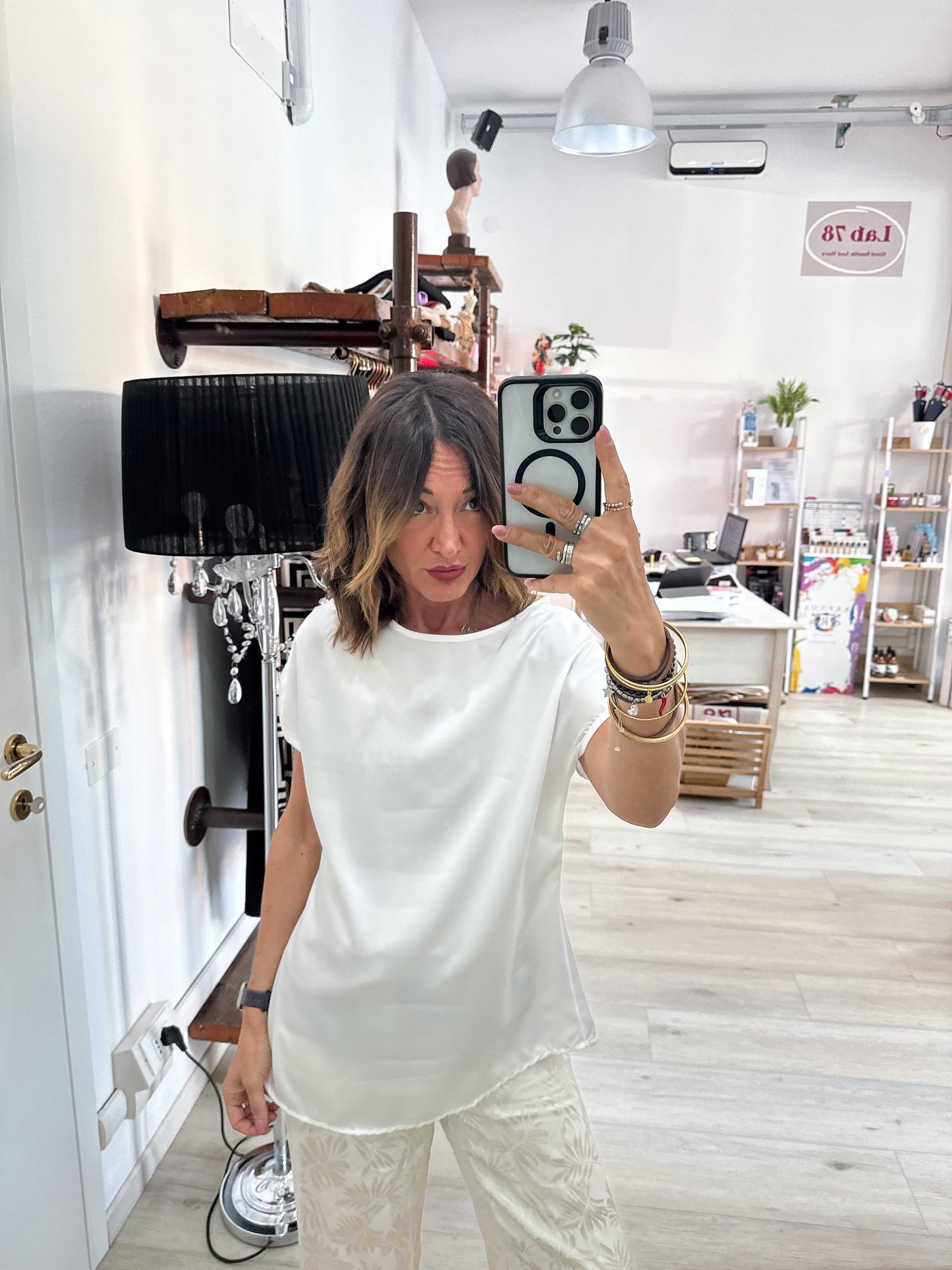 Blusa in raso