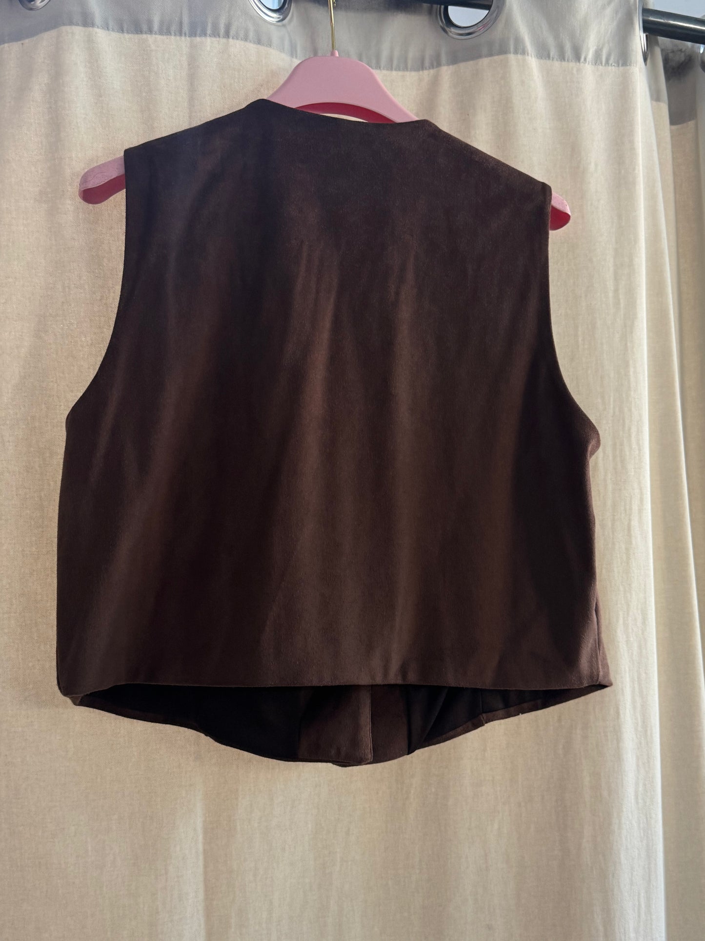 Gilet scamosciato