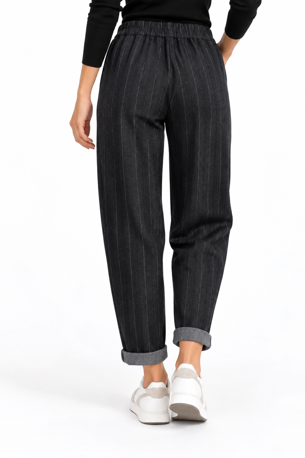 Pantalone a matita spigato