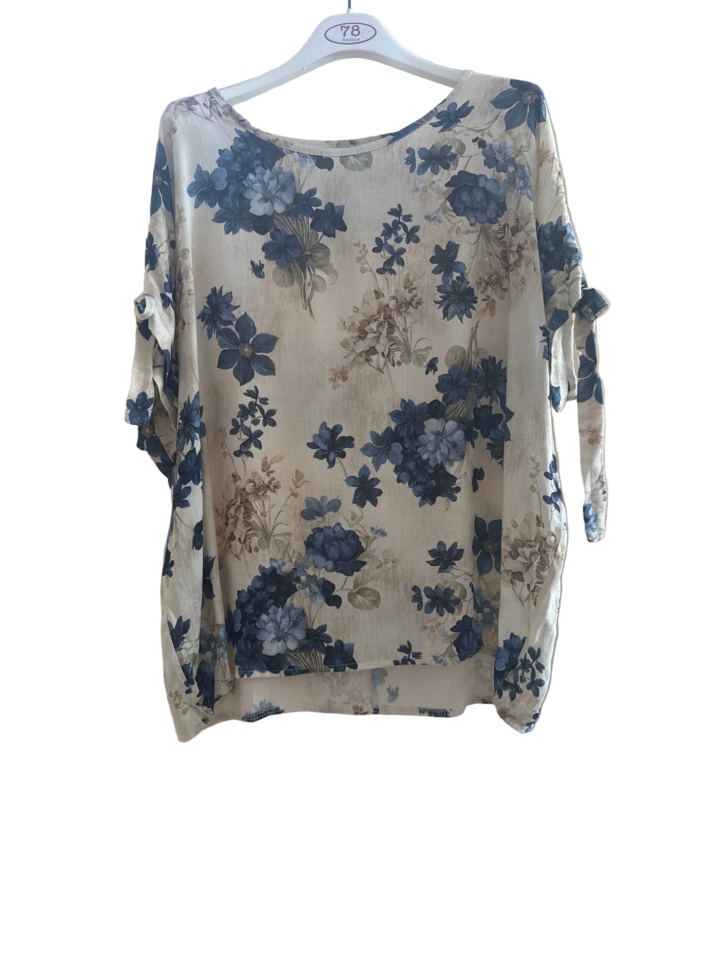 Blusa in viscosa con oblò