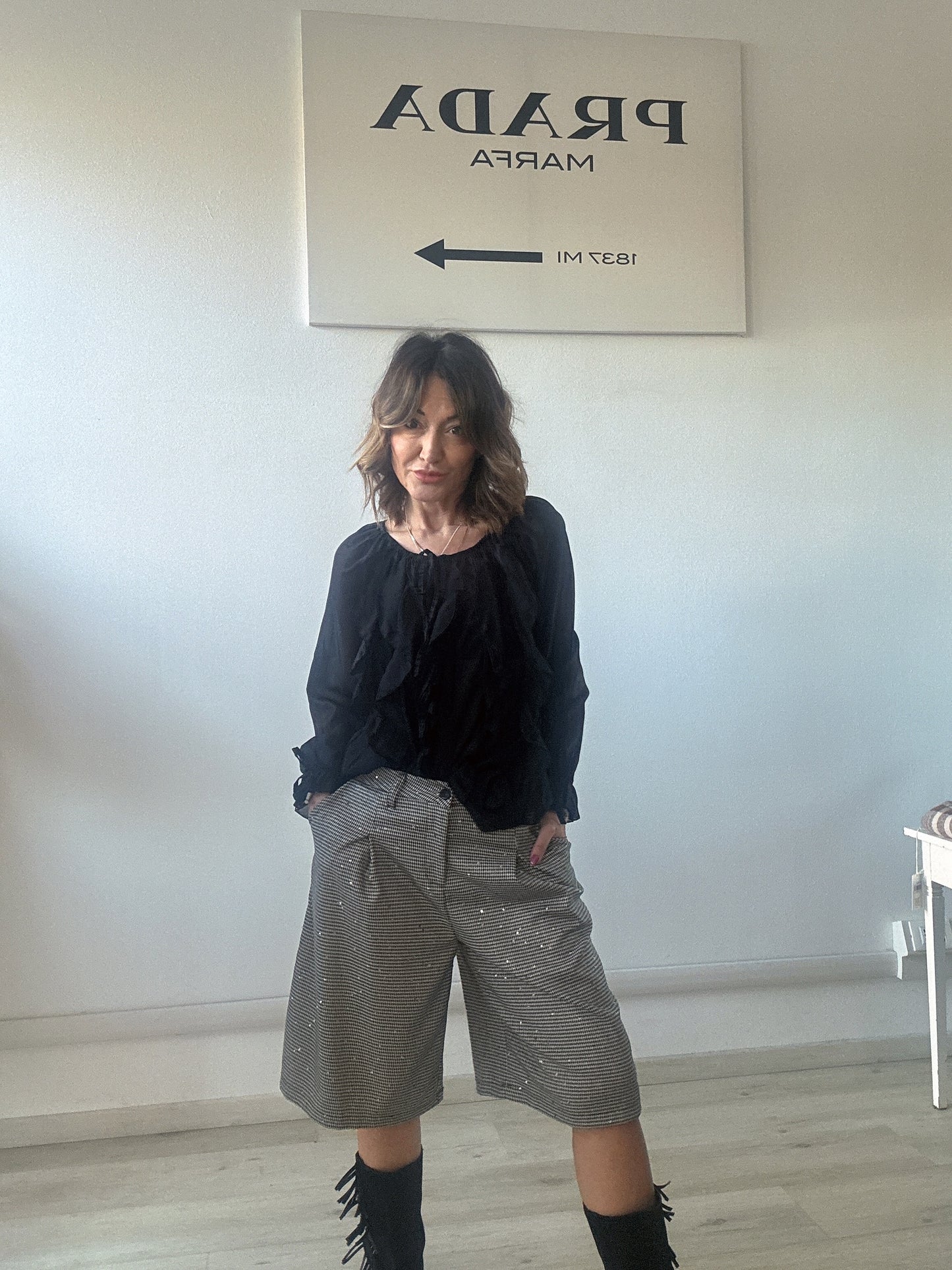 Bermuda con paillettes