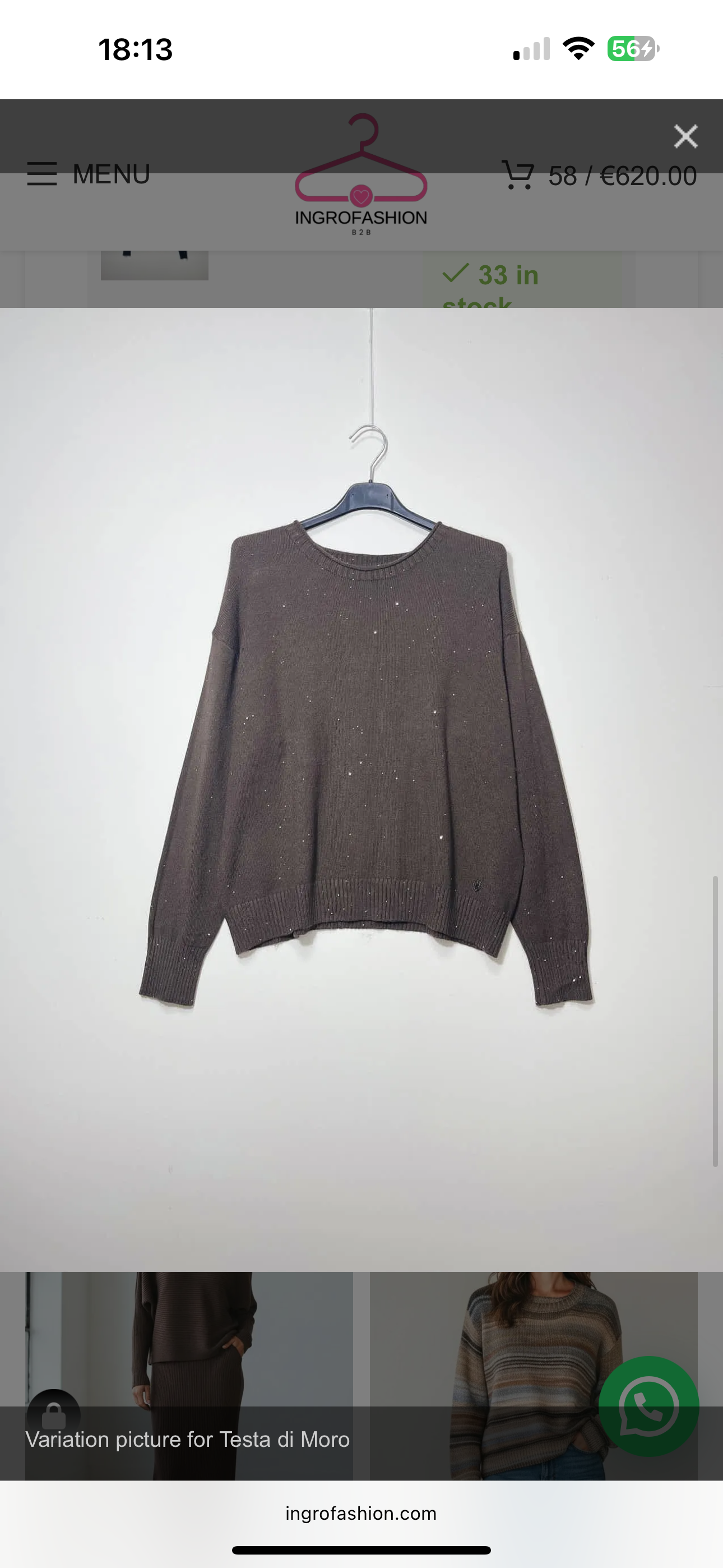 Maglia con micro paillettes