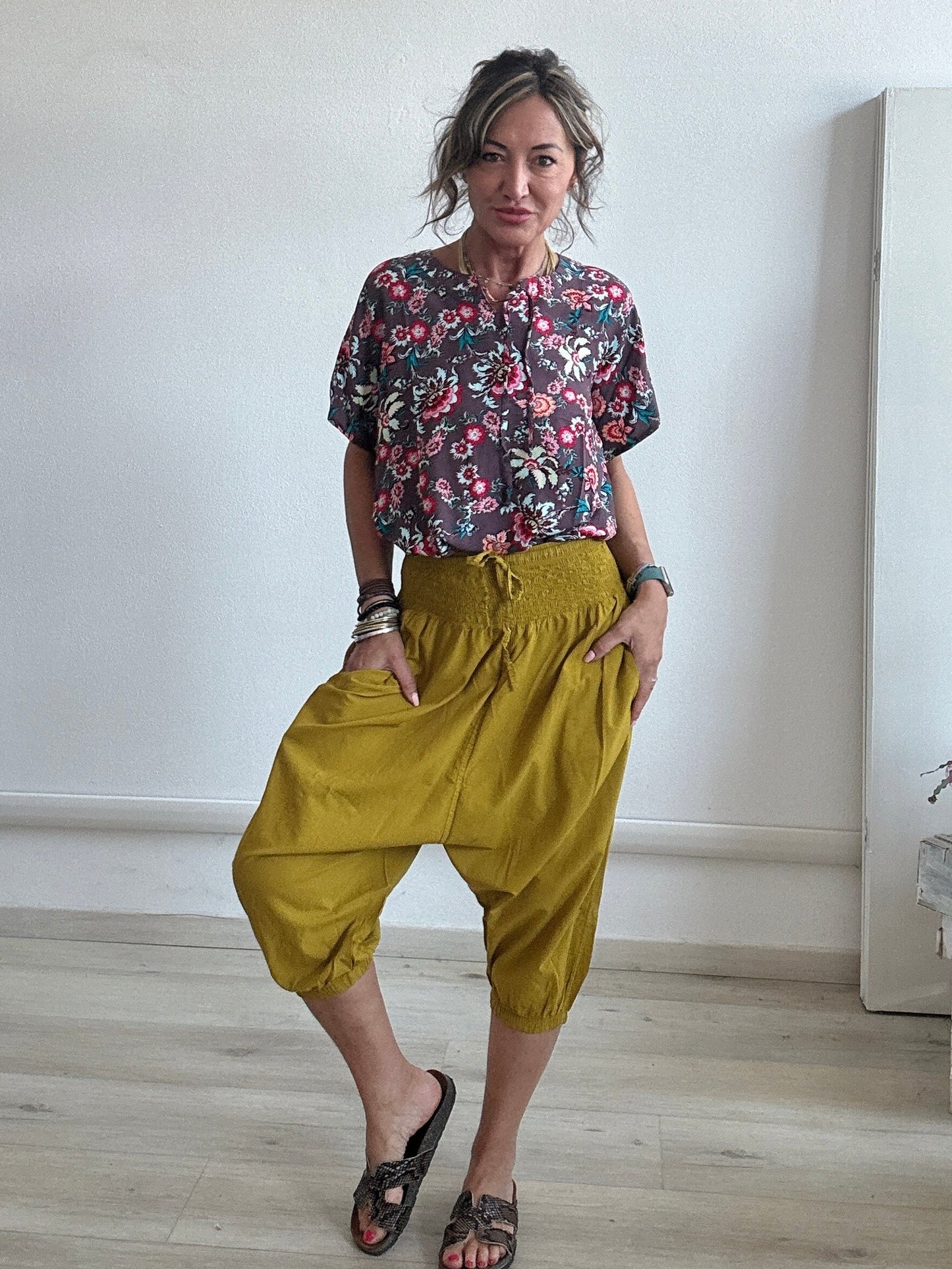 Pantalone pinocchietto etnico