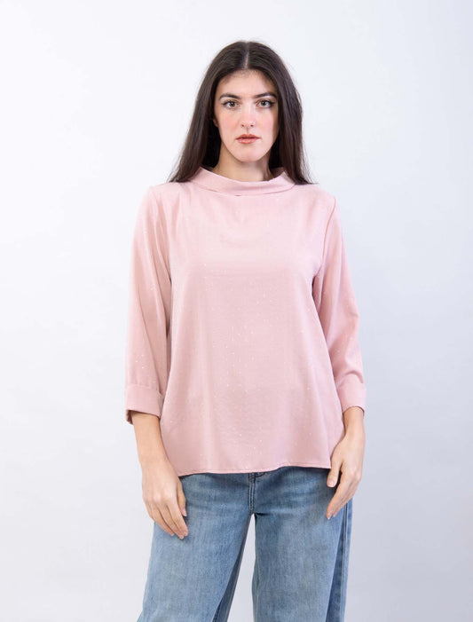 Blusa con brillantini