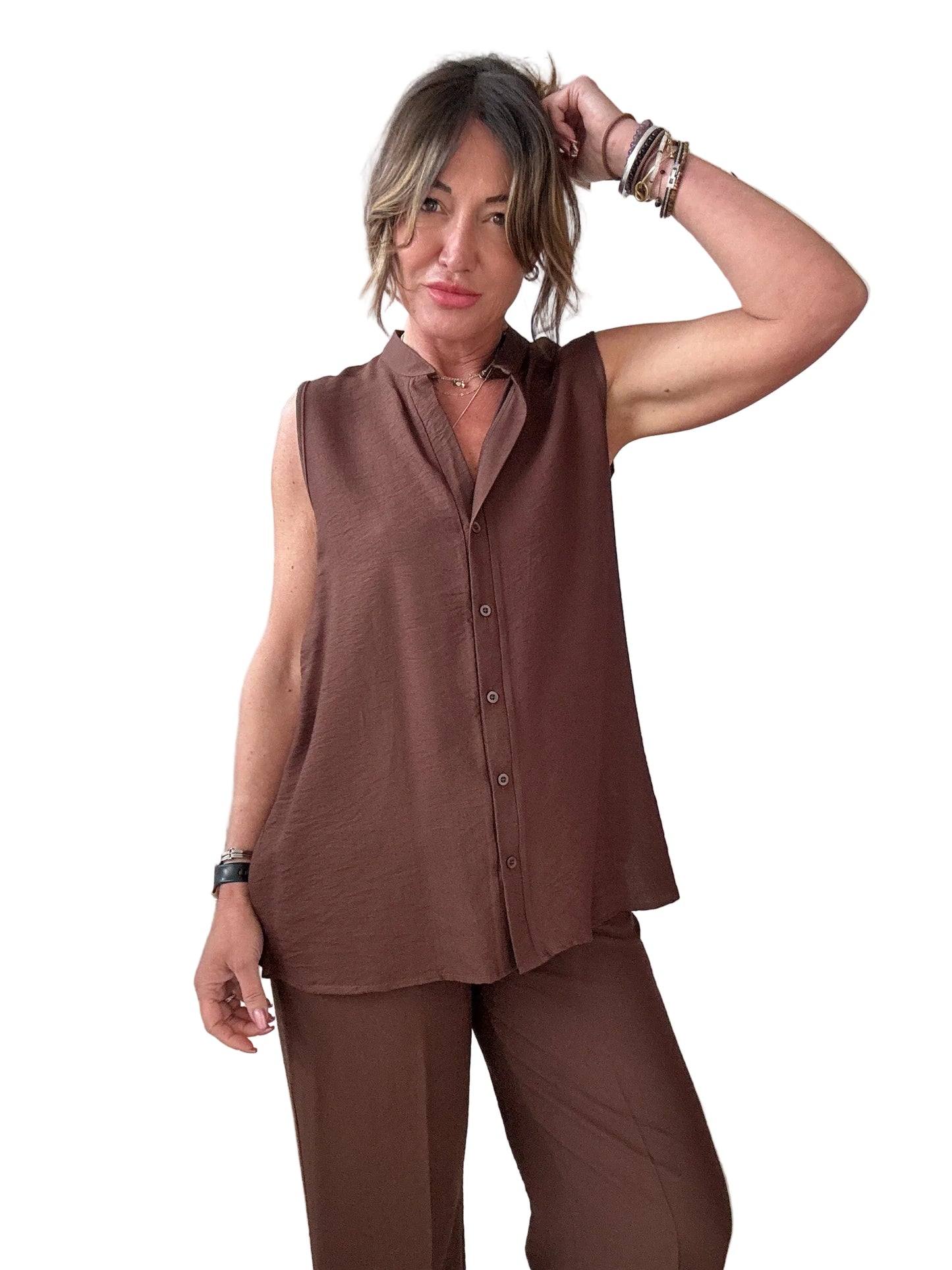 Blusa con bottoni