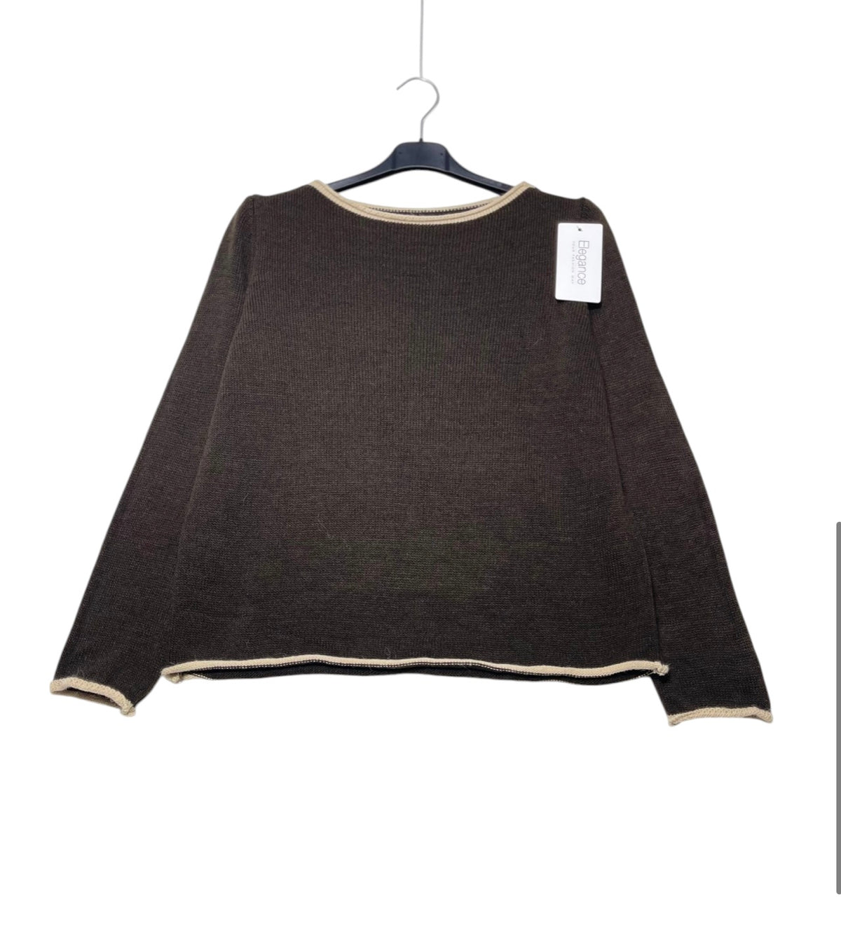 Maglia con bordo a contrasto