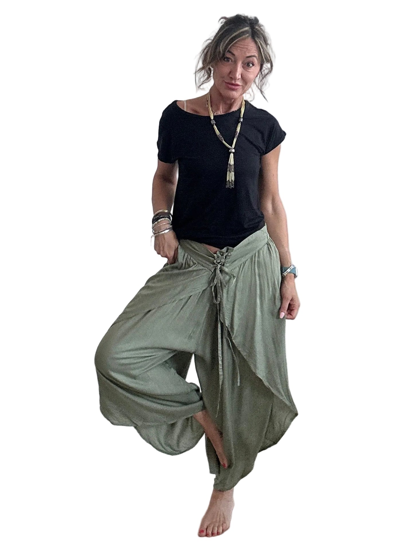 Pantalone etnico in viscosa