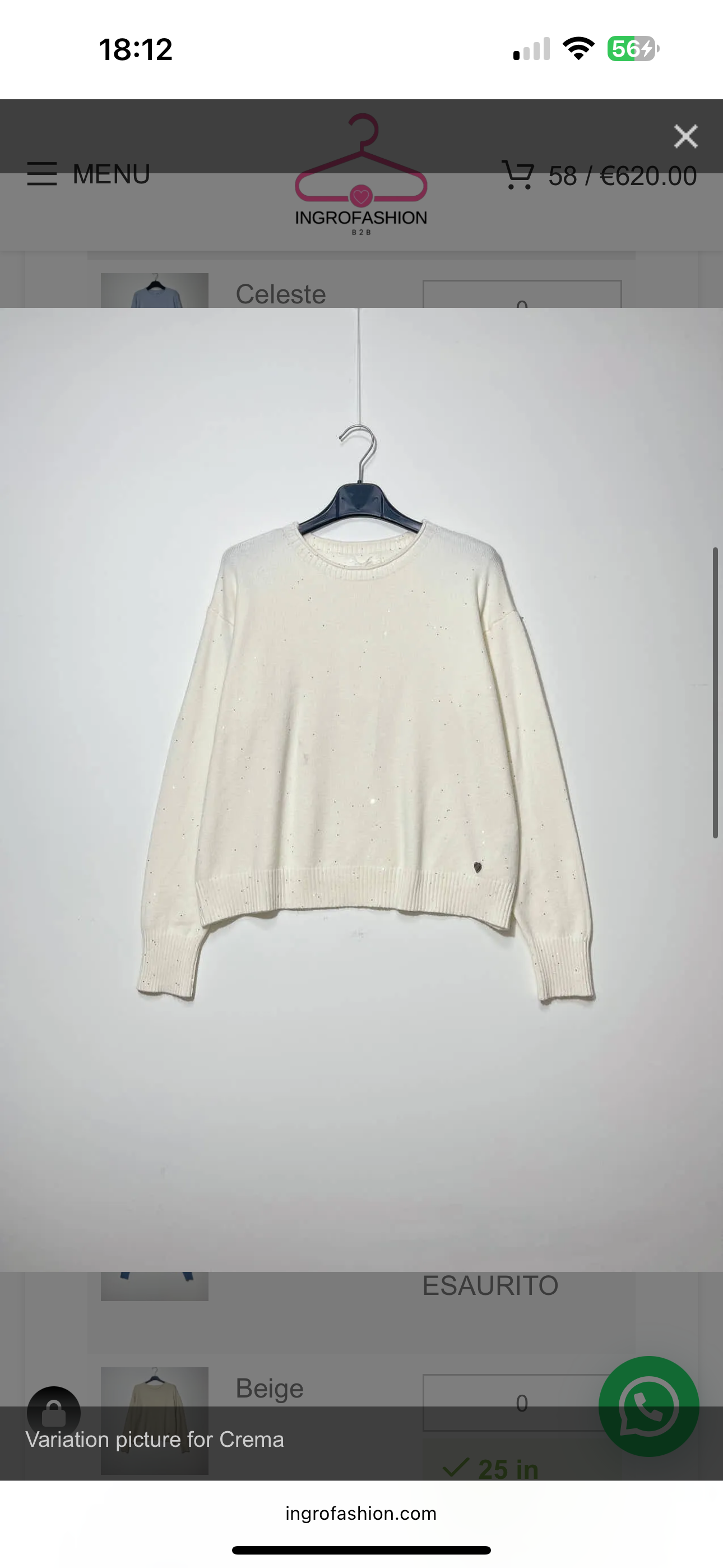 Maglia con micro paillettes