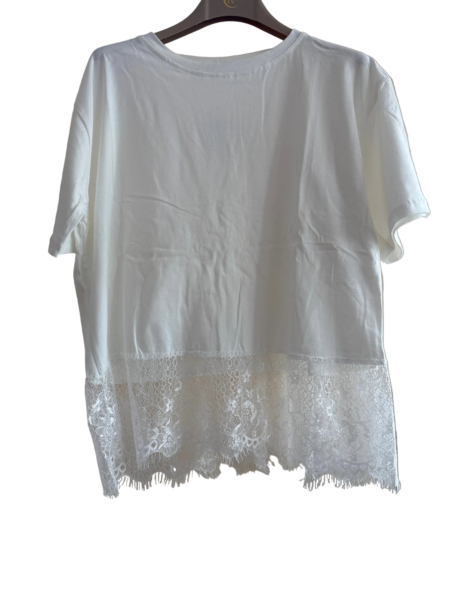 T shirt con pizzo