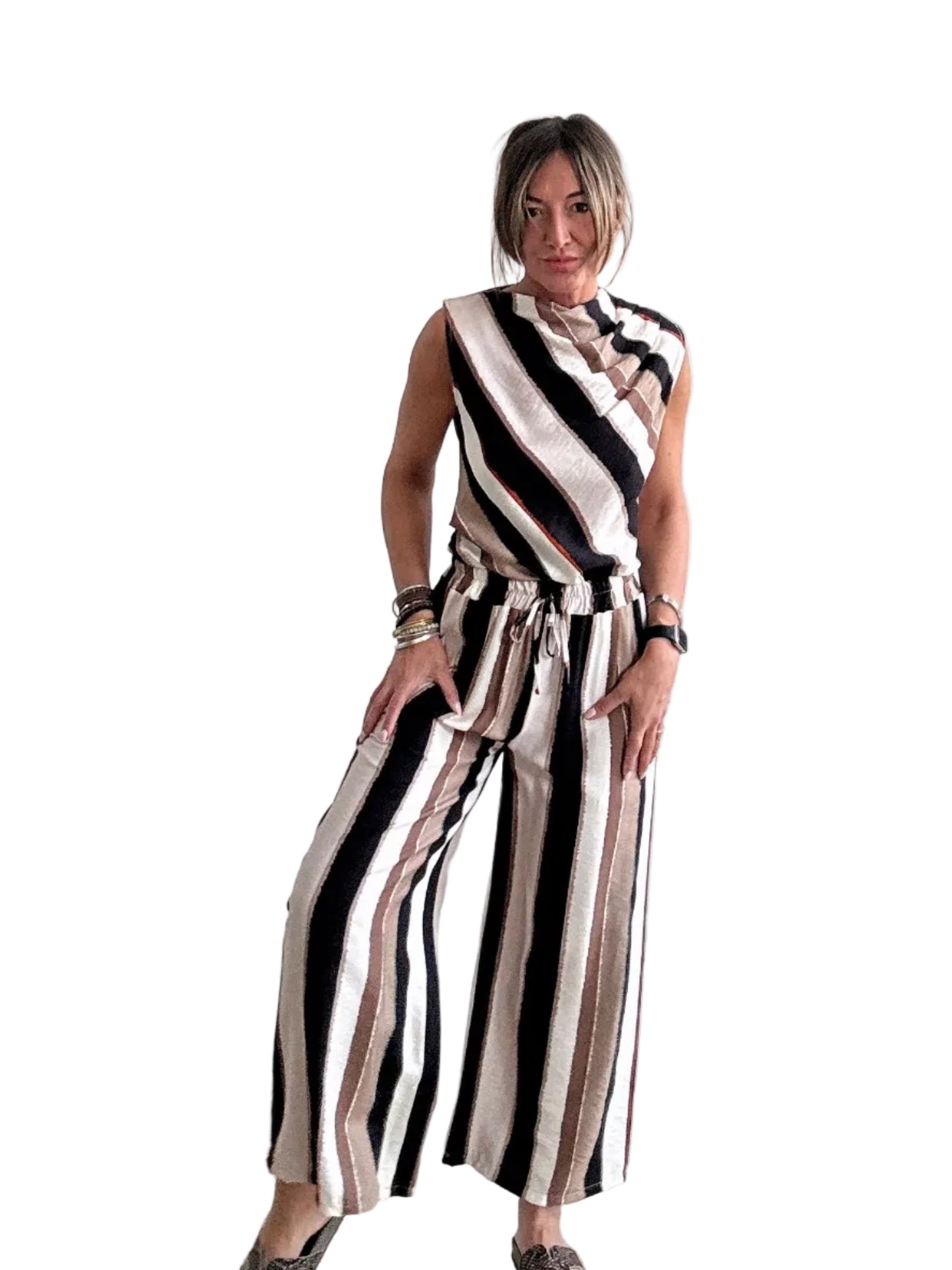 Pantalone a righe
