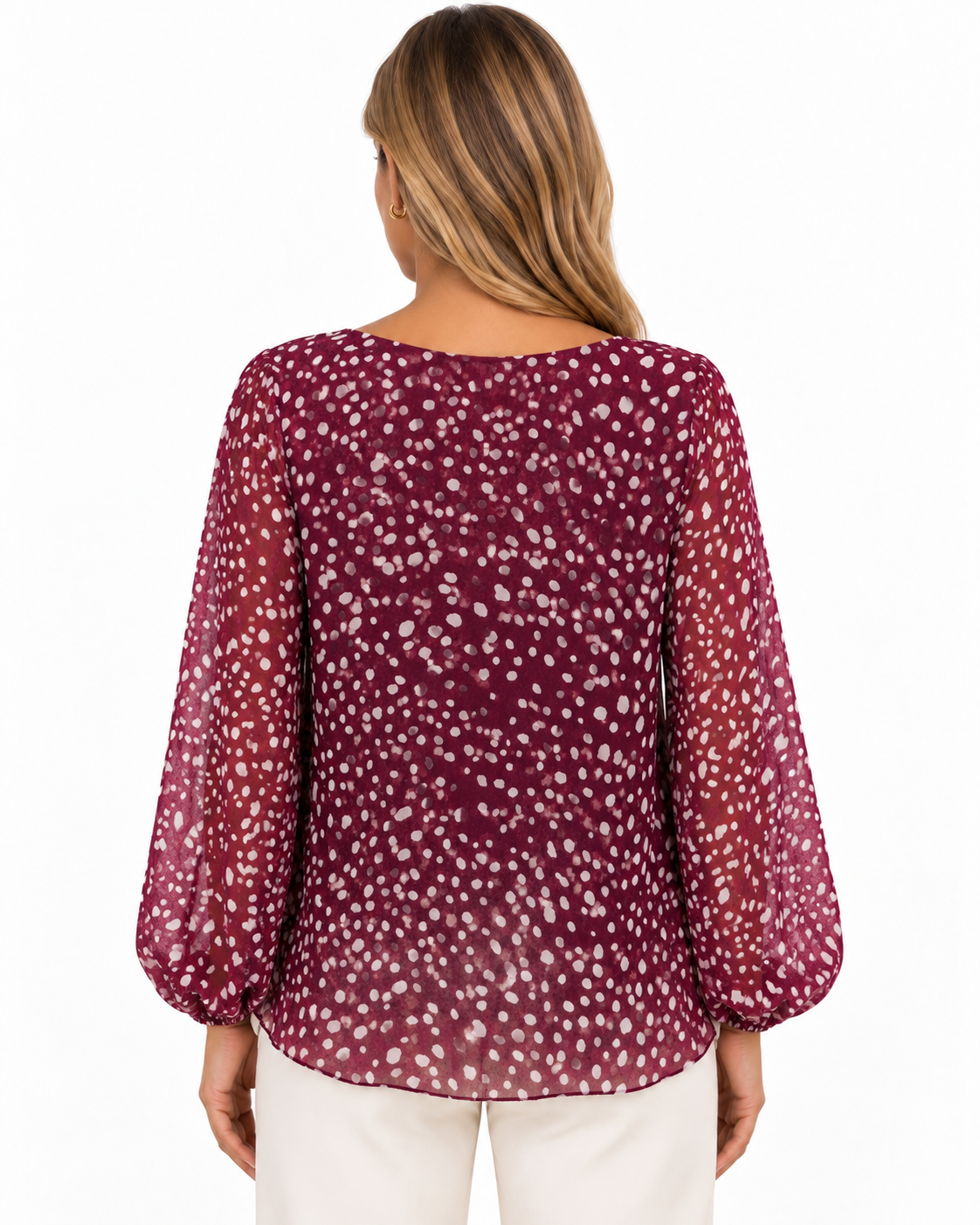 Blusa plissettata stampa Bambi