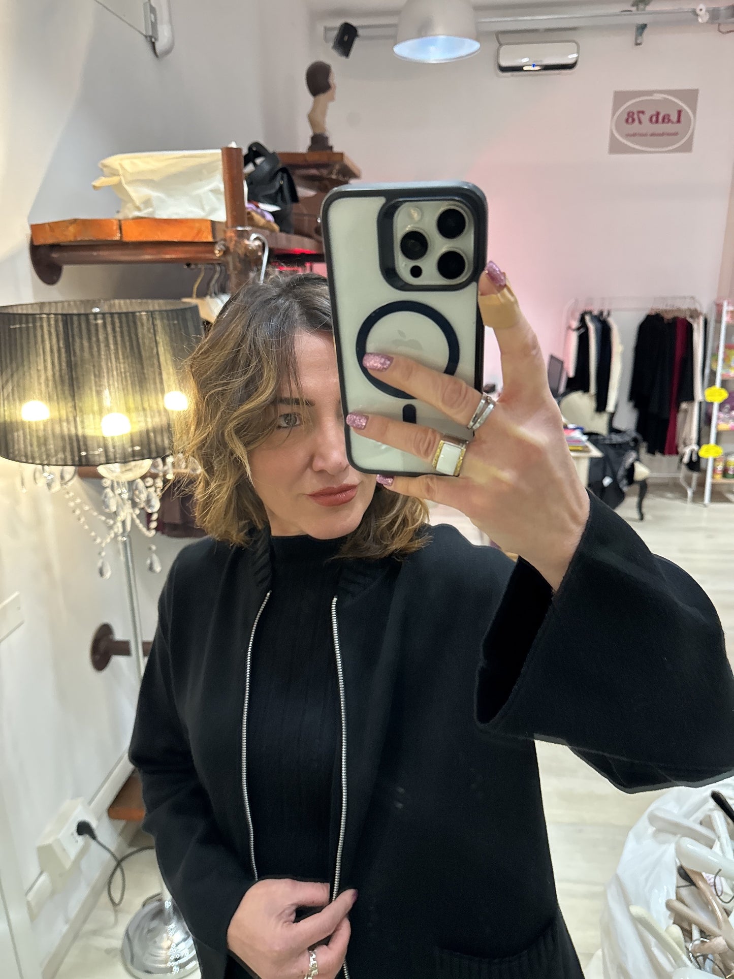 Giacca in maglia di viscosa leggera