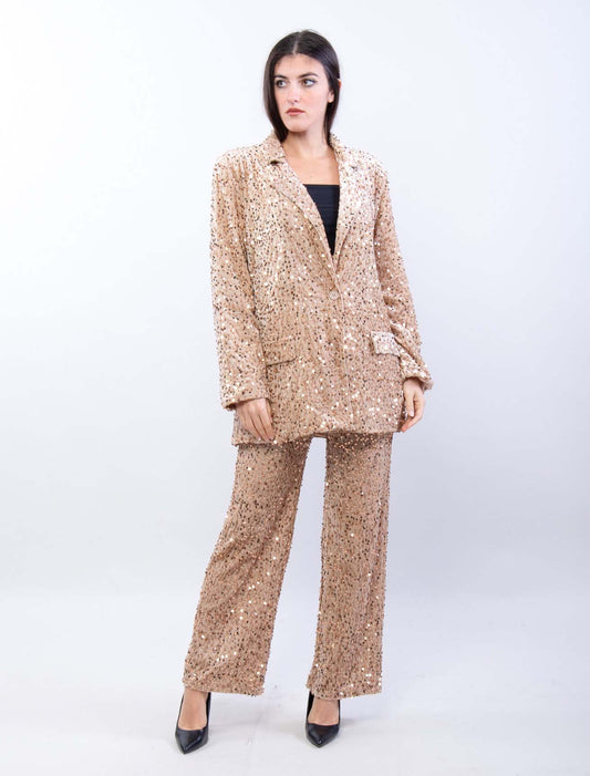 Blazer over con paillettes