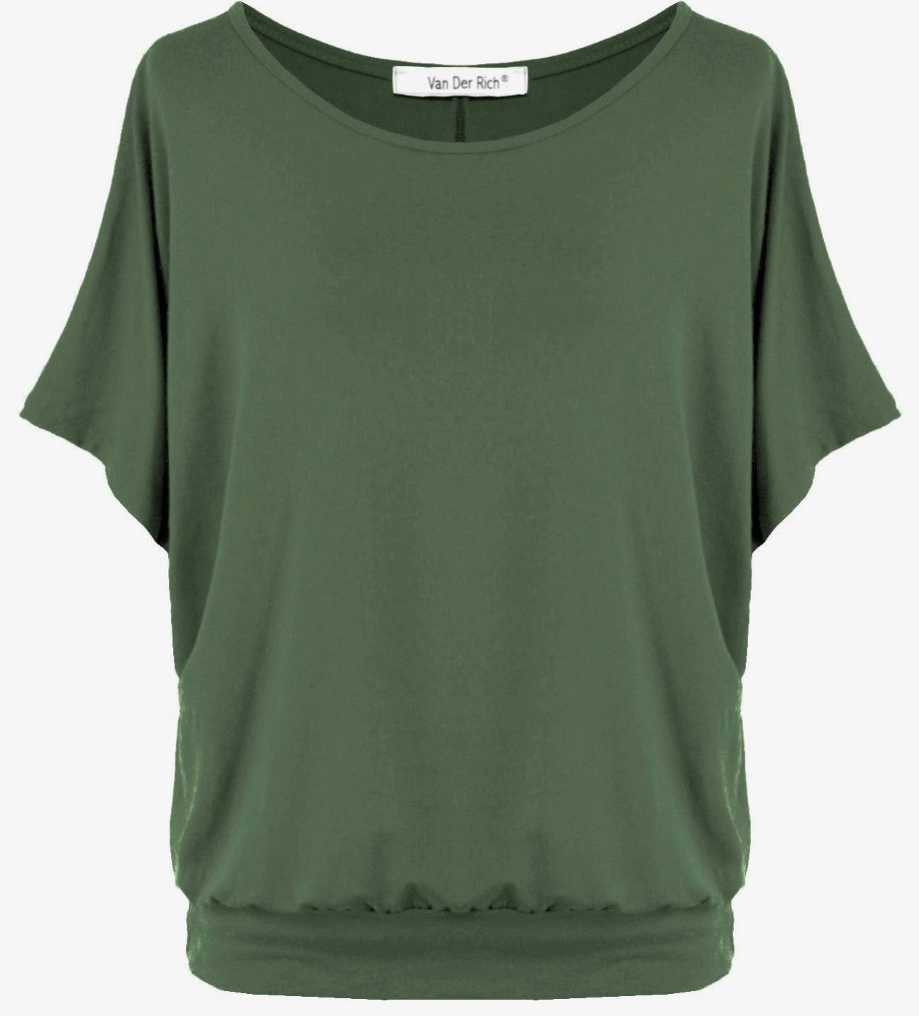 T shirt in viscosa con fascione