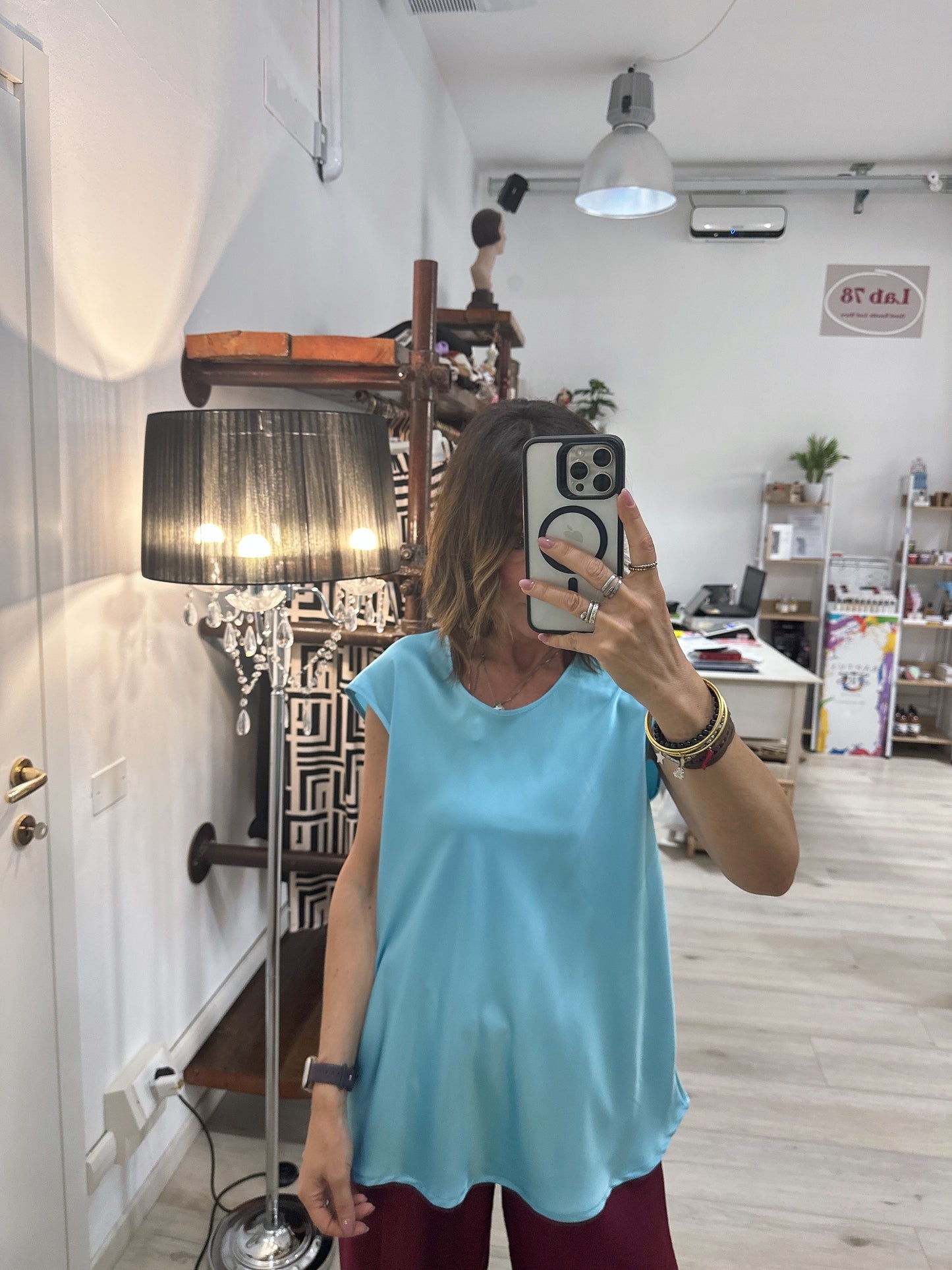 Blusa in satin