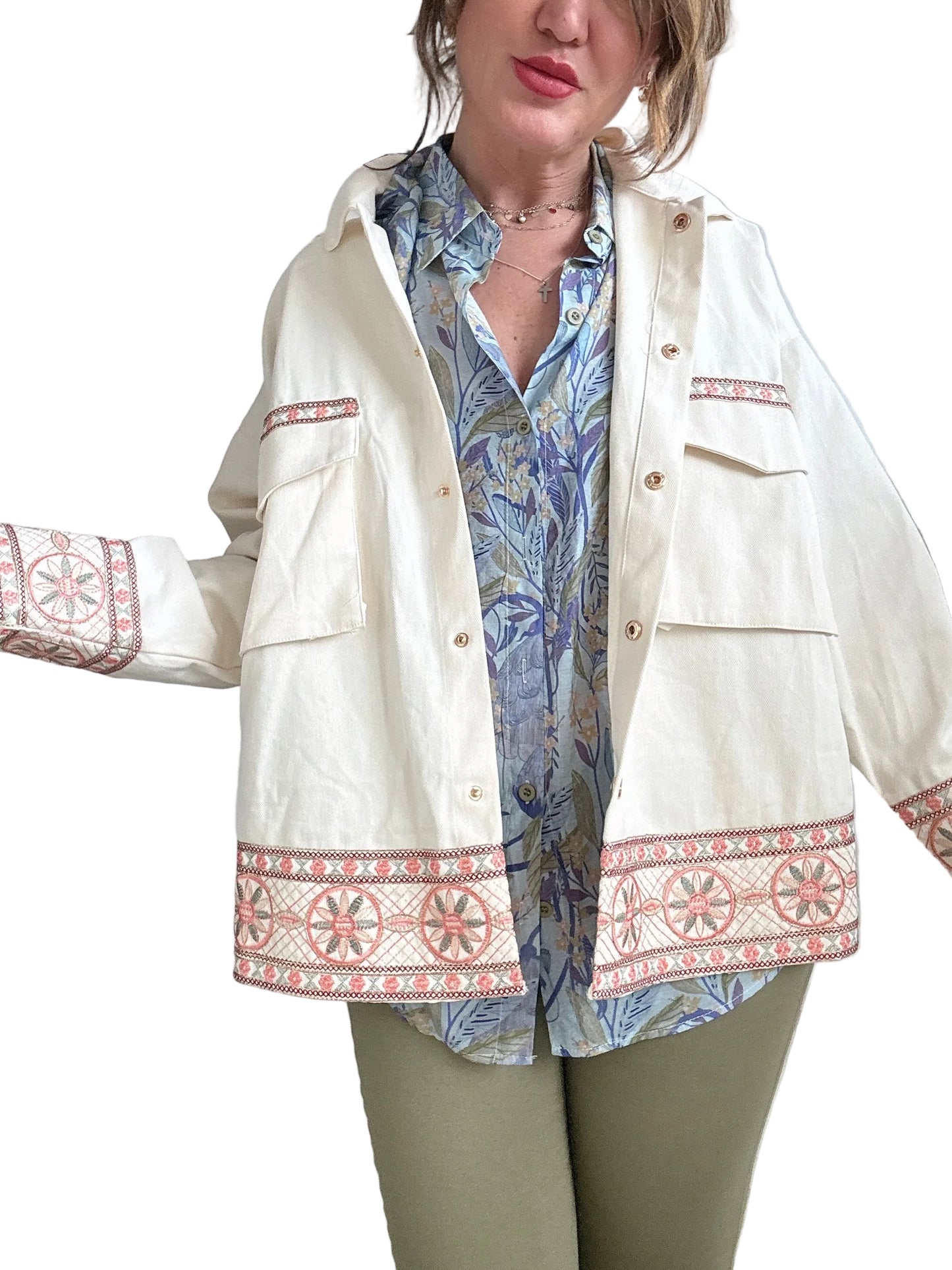 Giacca etnica over