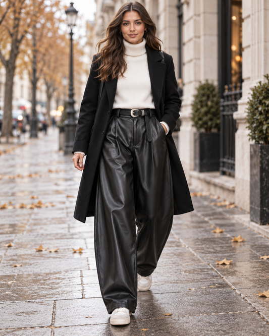 Pantalone ecopelle