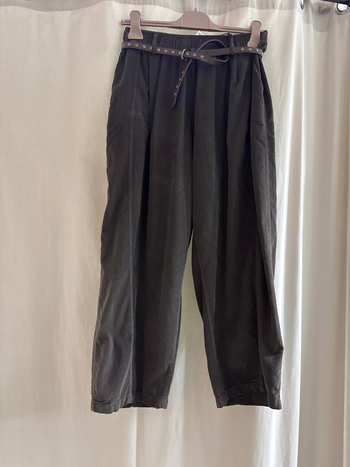 Pantalone balloon in velluto