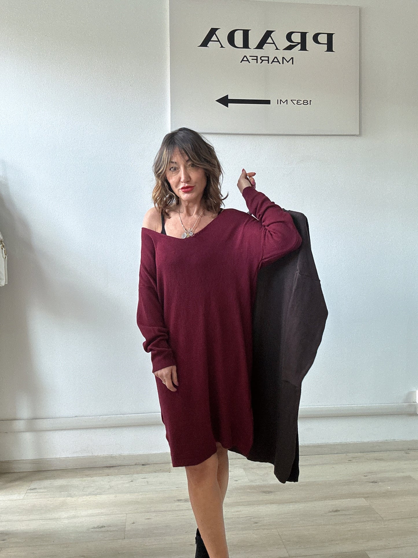 Abito in maglia over