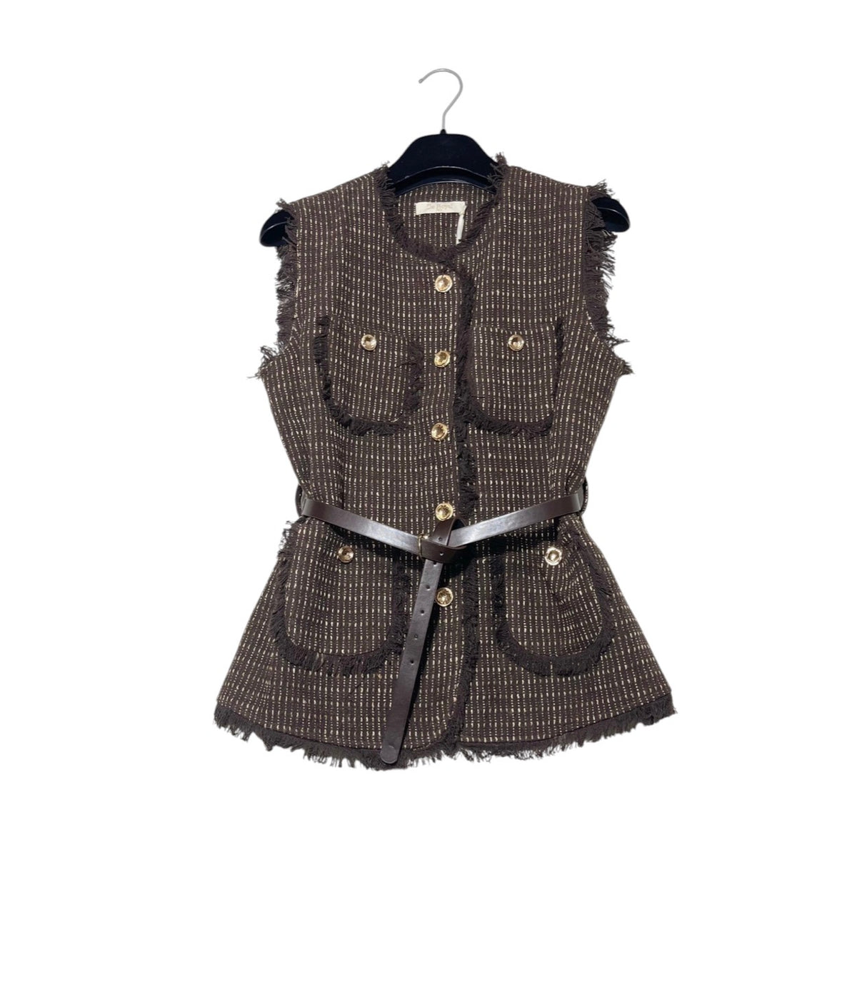 Gilet in tweed