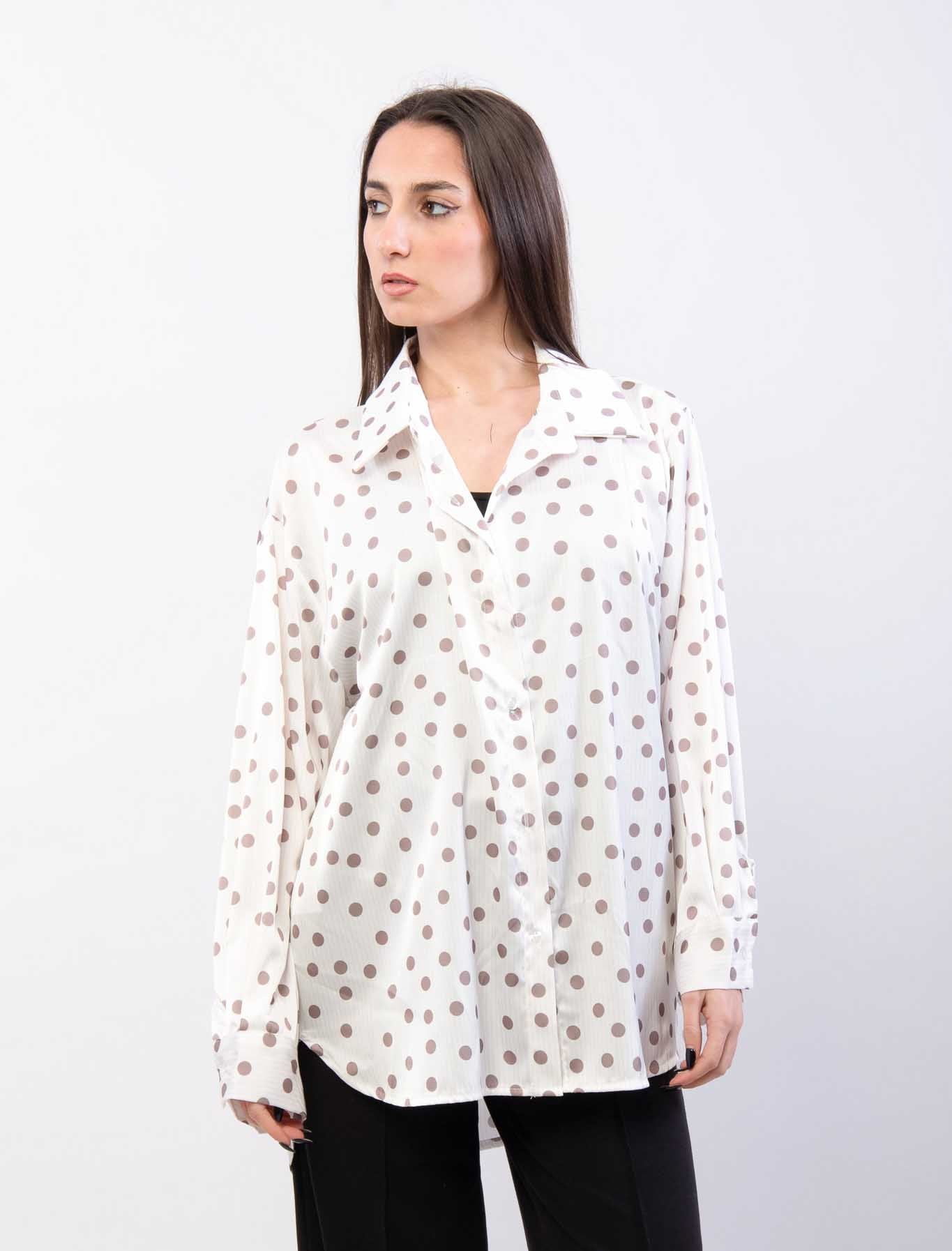 Camicia over a pois