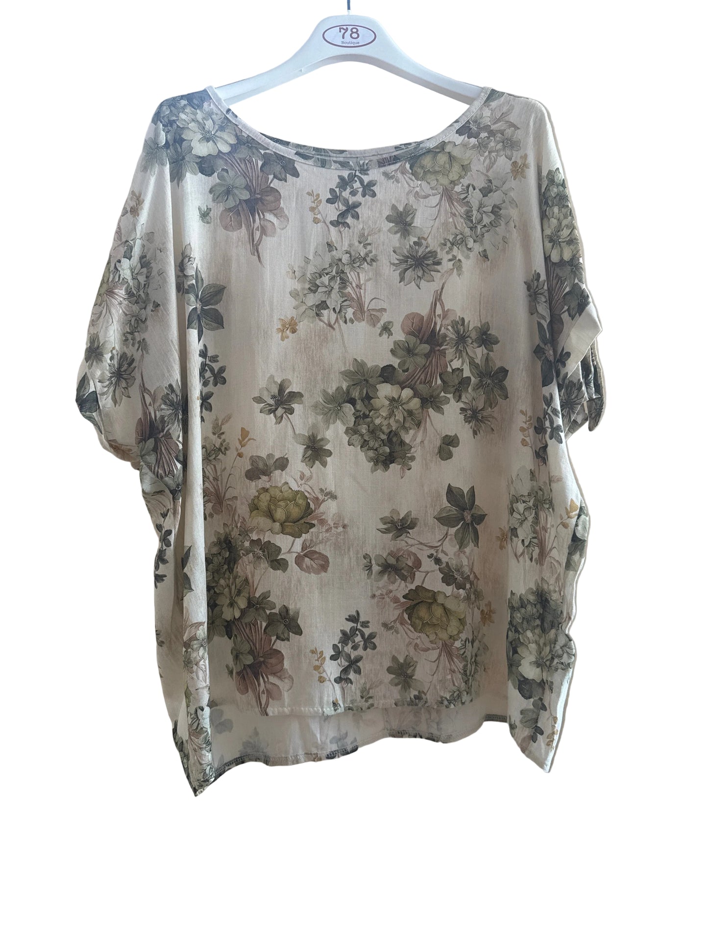 Blusa in viscosa con oblò