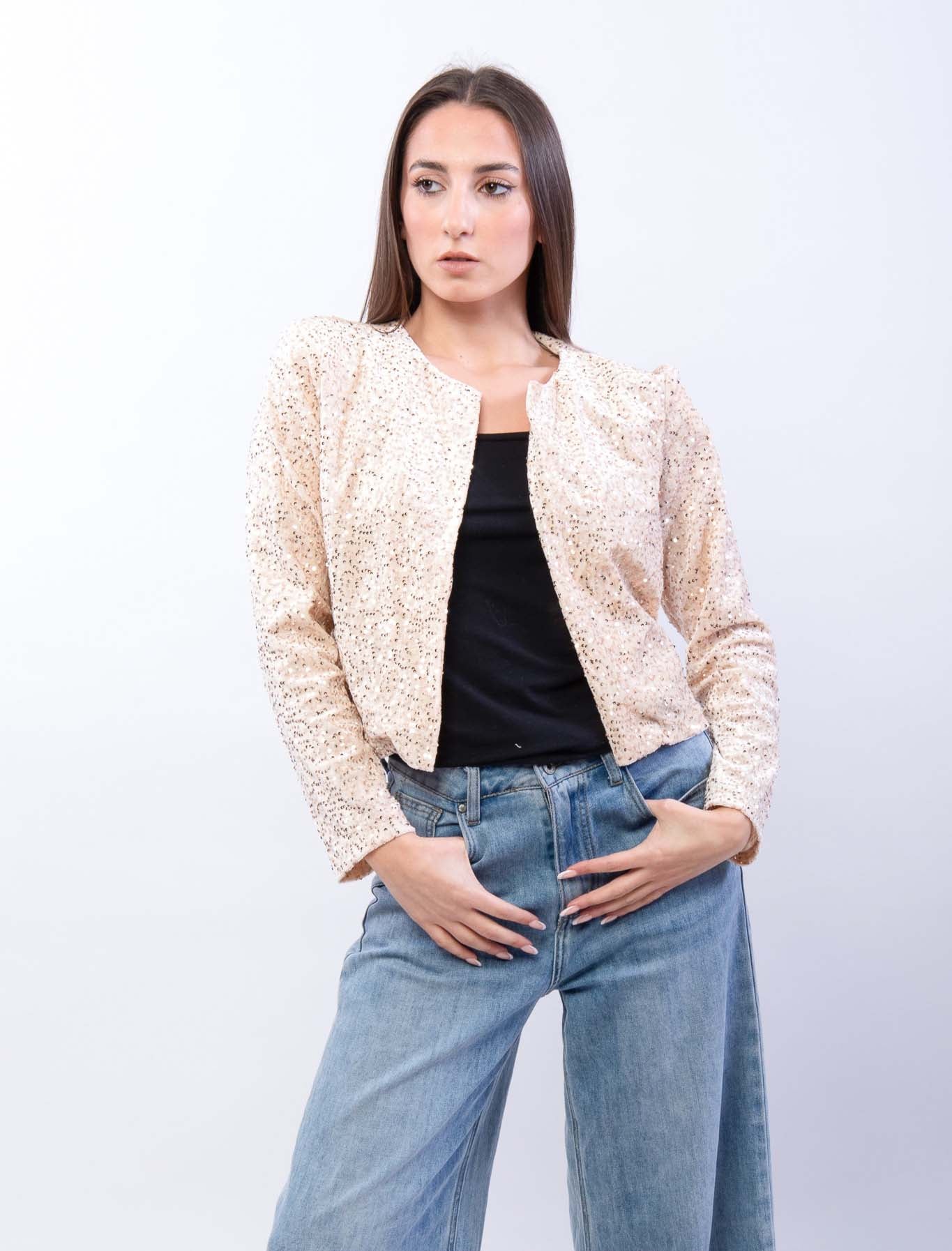 Coprispalle in pailettes