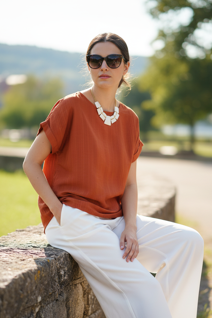 Blusa in viscosa