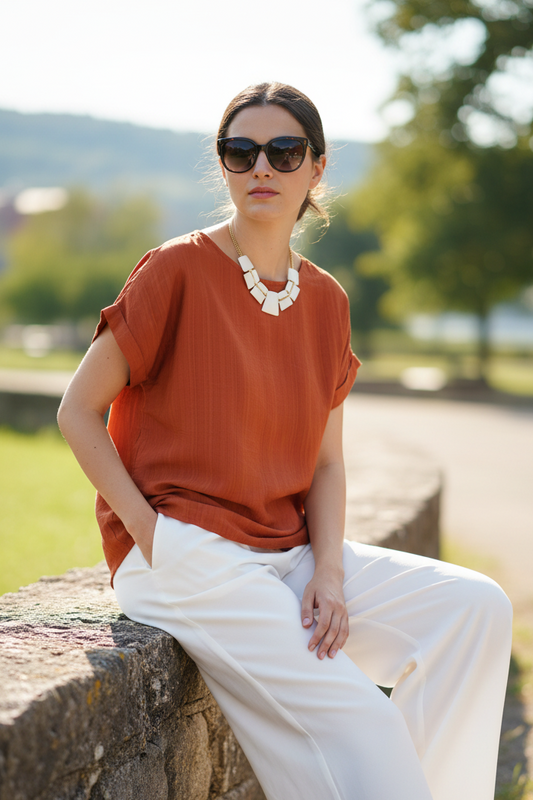 Blusa in viscosa