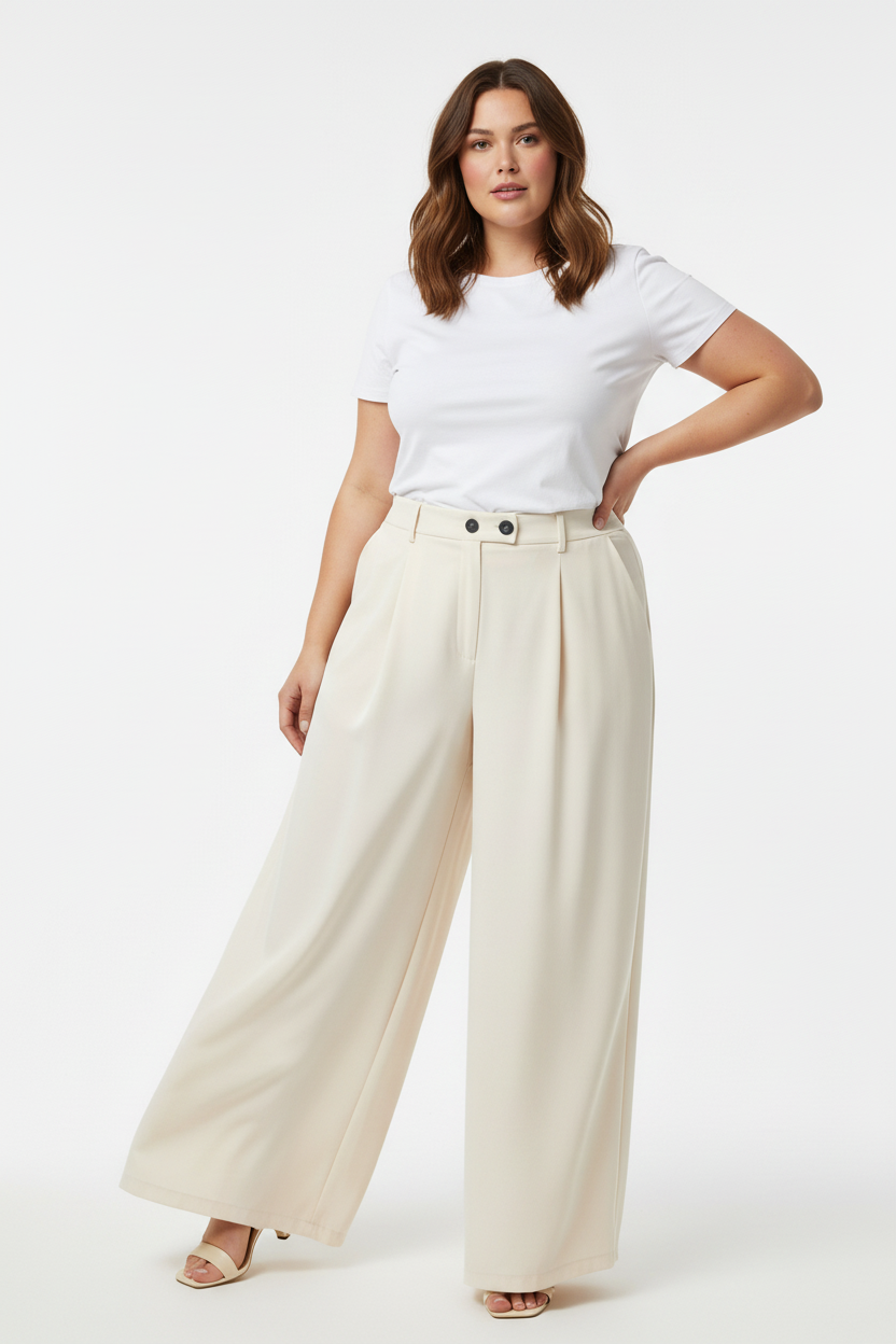 Pantalone a palazzo curvy