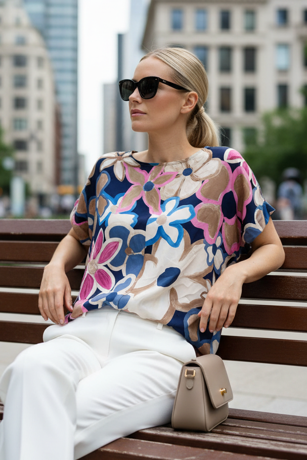Blusa in viscosa