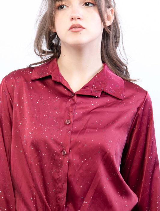 Camicia con glitter