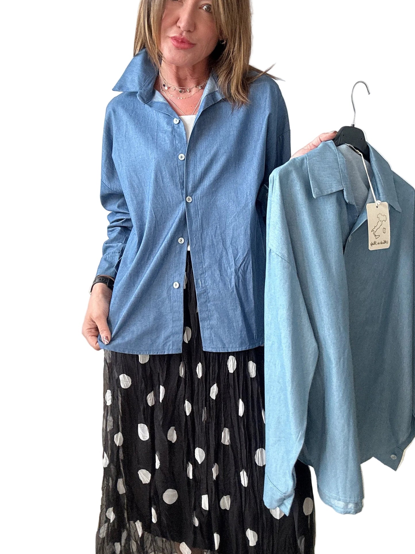 Camicia in chambray