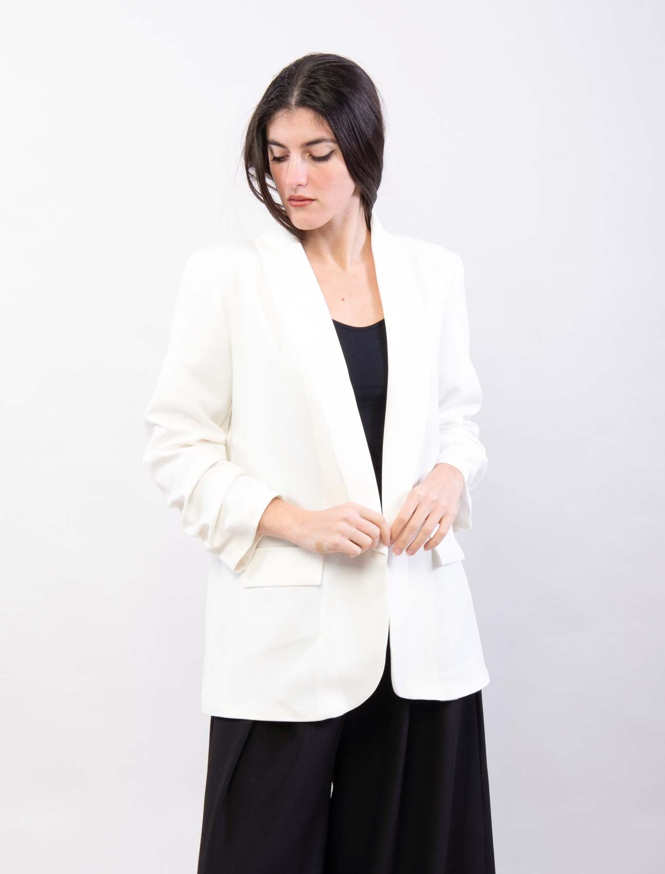 Blazer manica arriccio