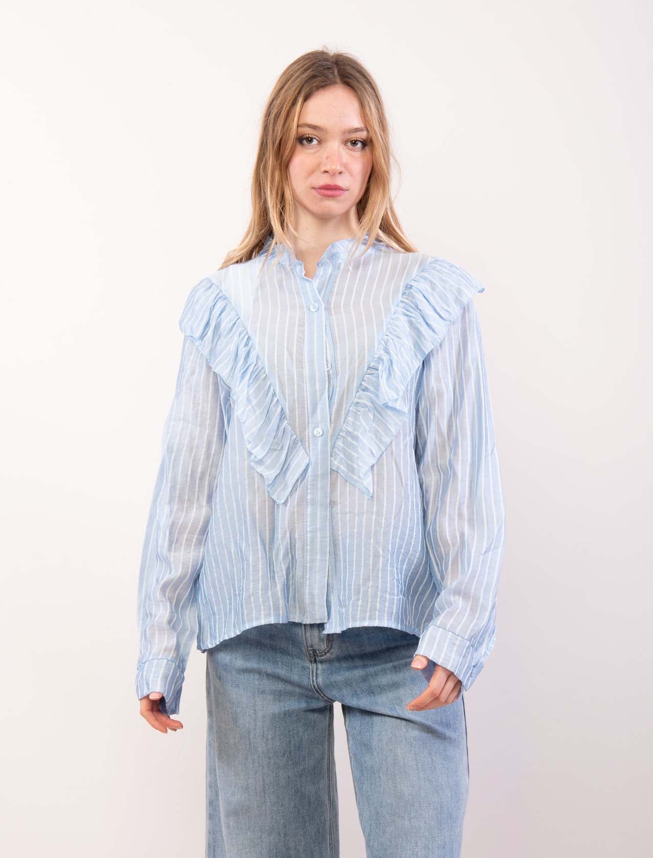 Camicetta con rouches