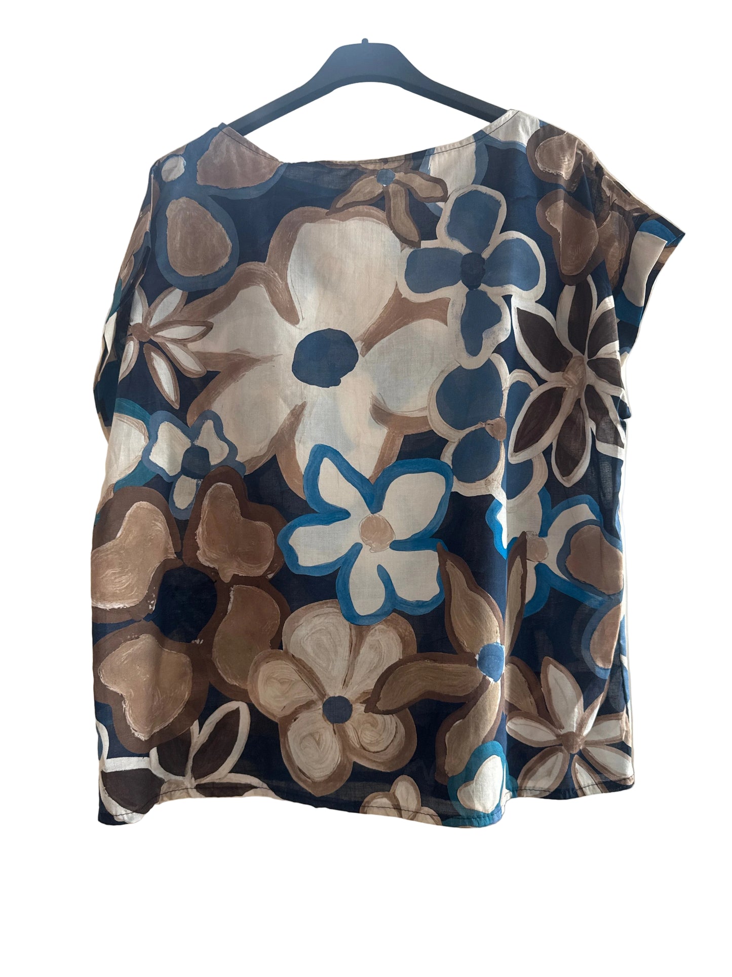 Blusa in cotone floreale