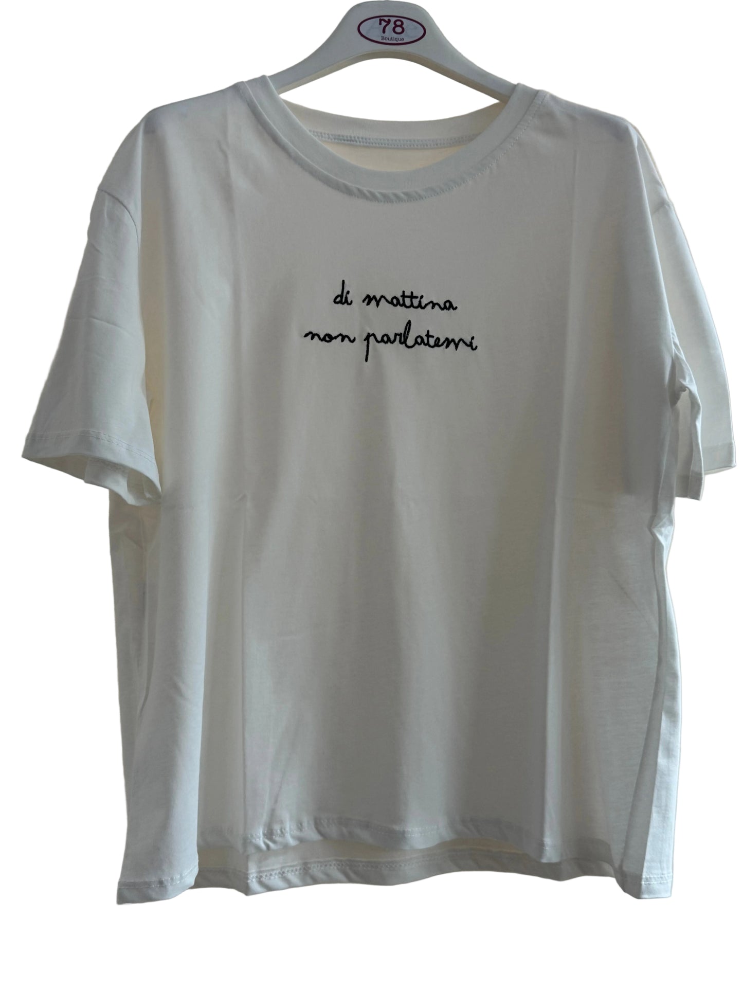 T shirt “Di mattina non parlatemi”
