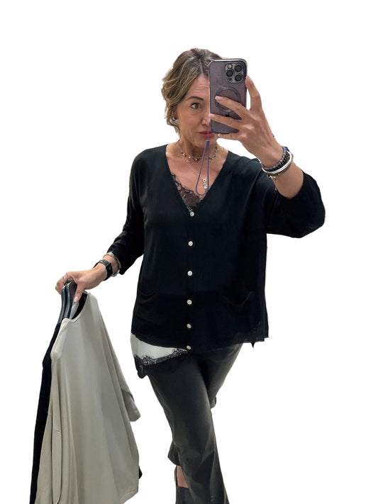 Cardigan over
