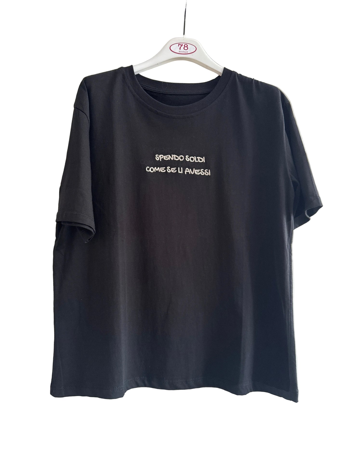 T shirt “Spendo soldi…”