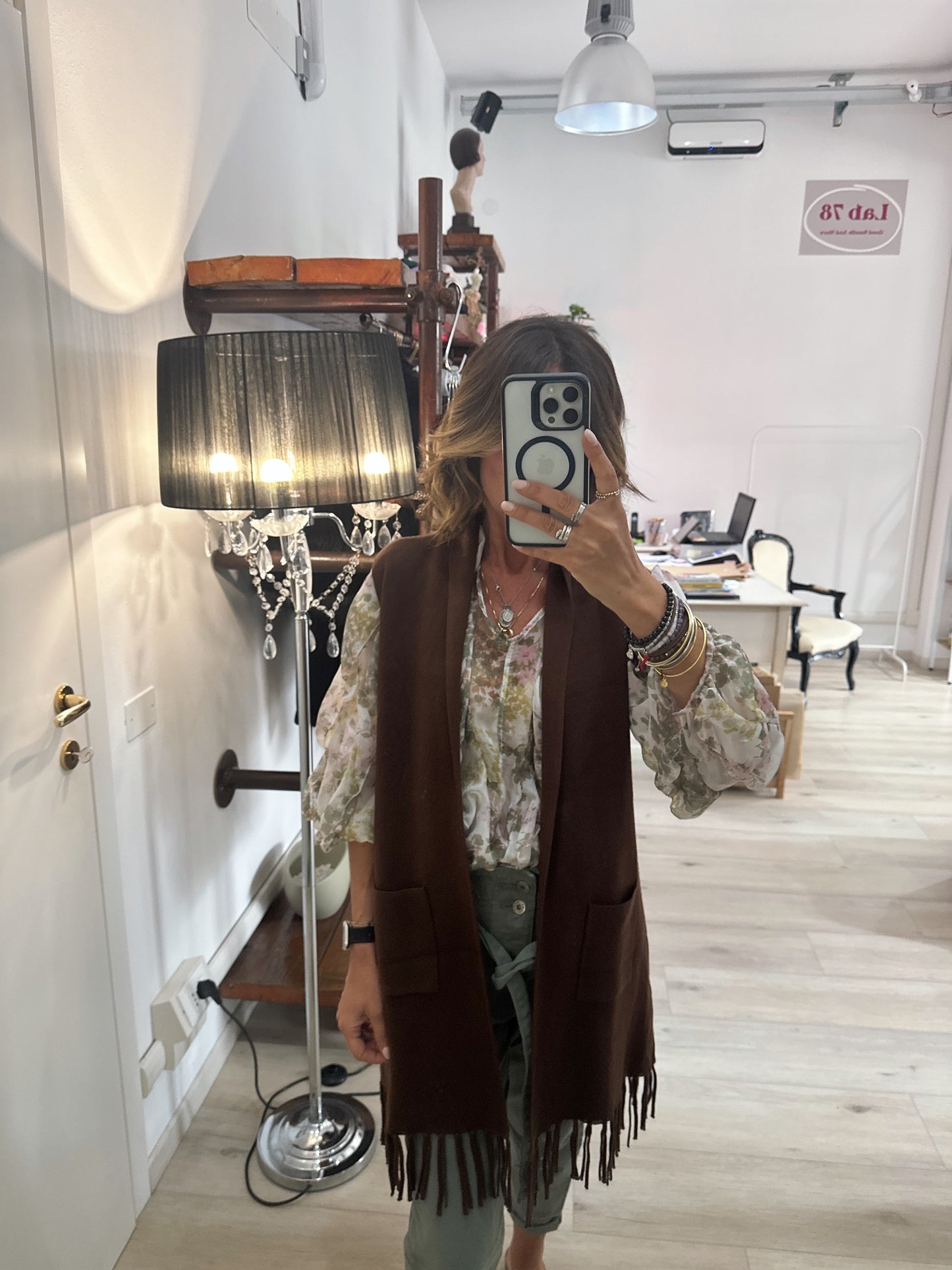 Gilet con frange