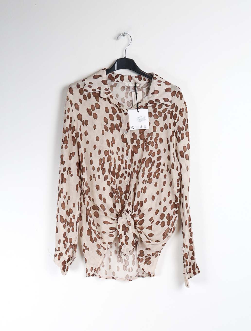 Camicia misto lana e viscosa