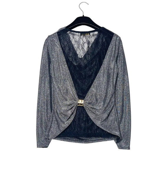 Top con pizzo posteriore