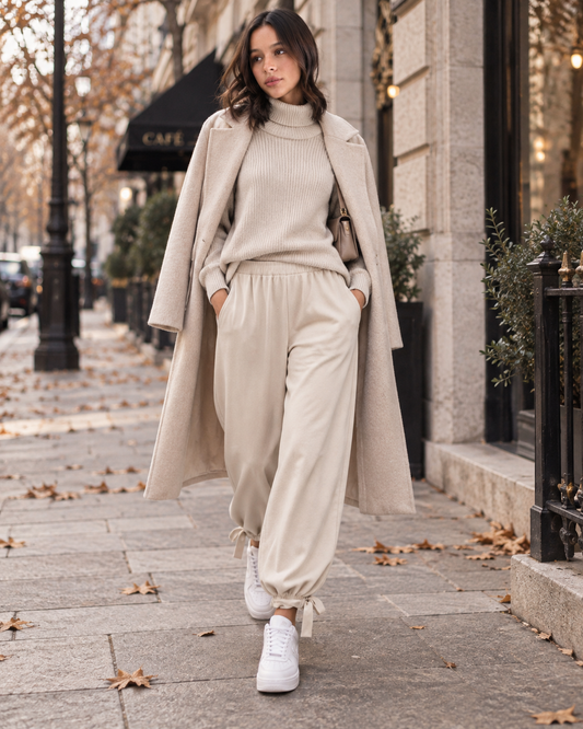 Pantalone con laccio alla caviglia