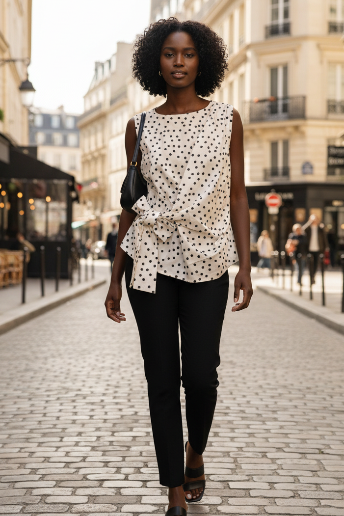 Blusa a pois