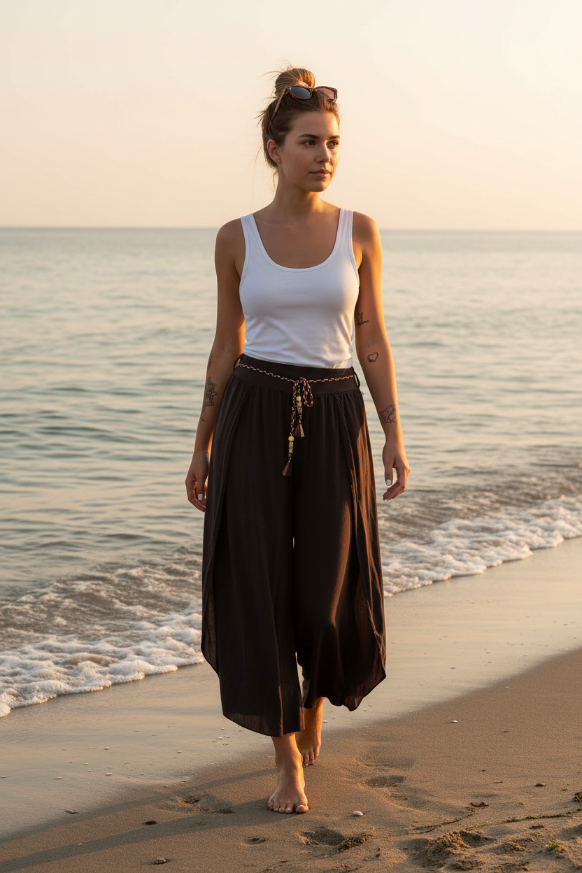 Pantalone in viscosa