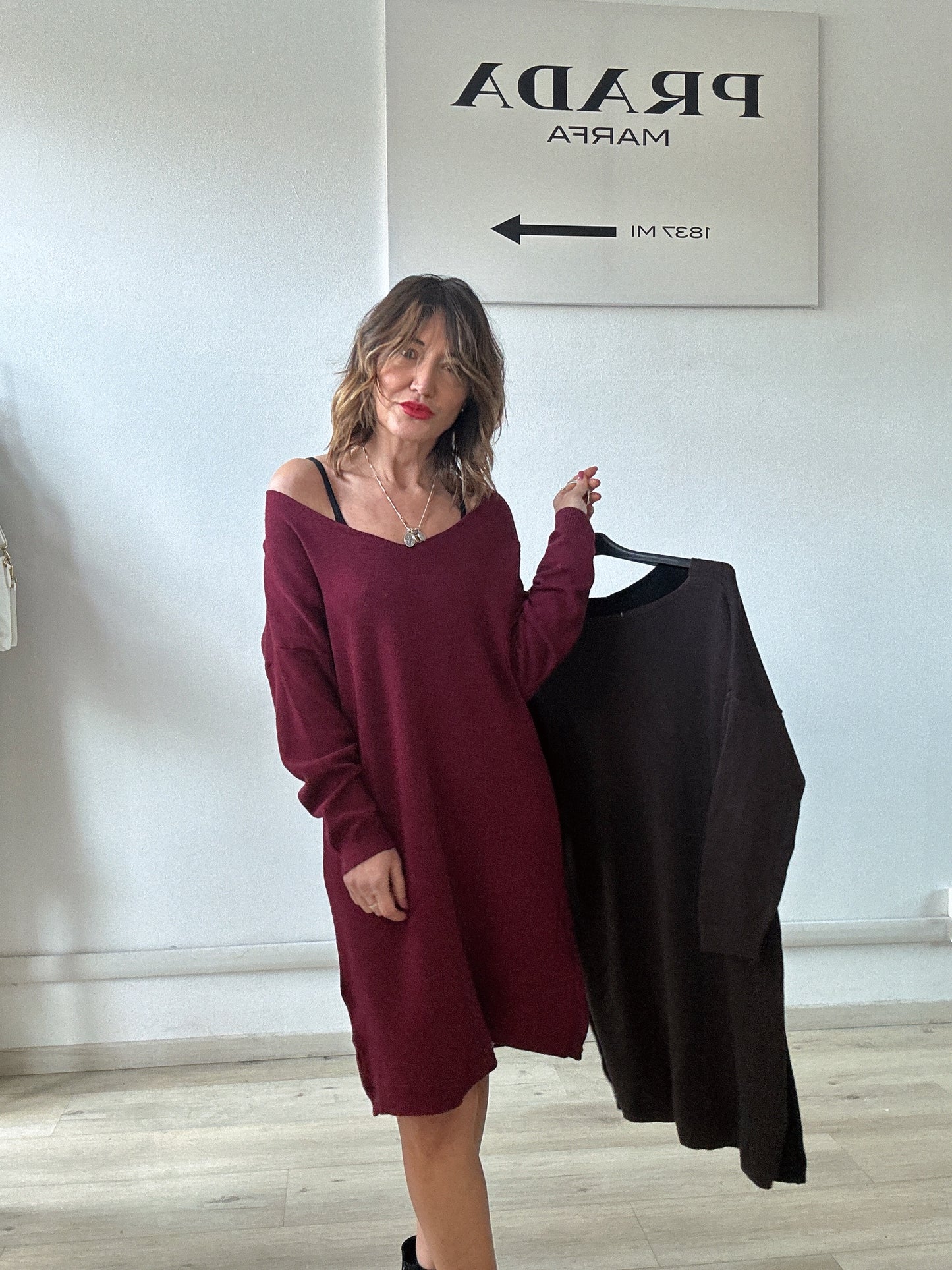 Abito in maglia over