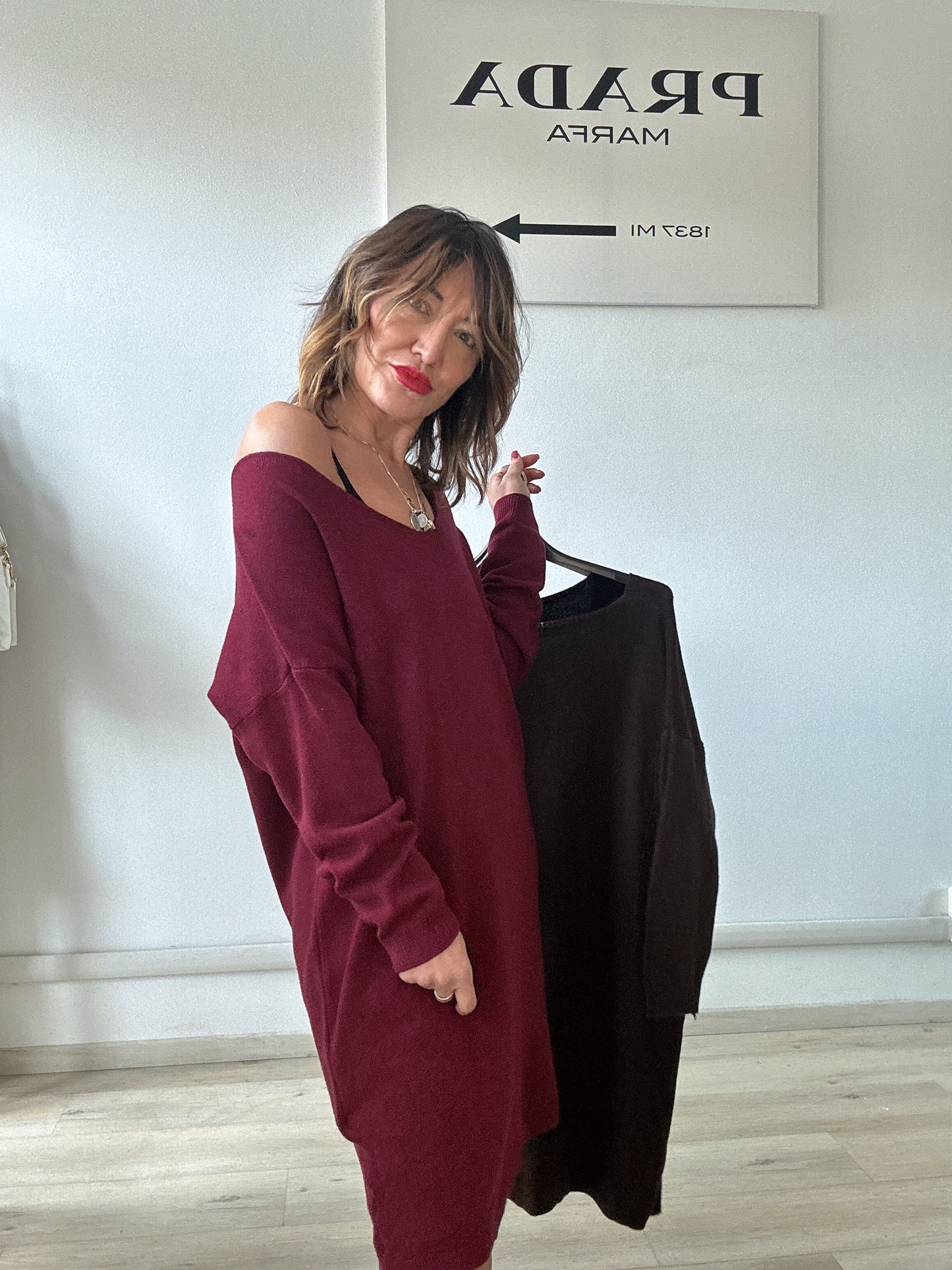 Abito in maglia over